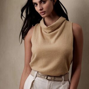 ISO: Banana Republic Valli Cashmere Sweater Top in Camel Size M